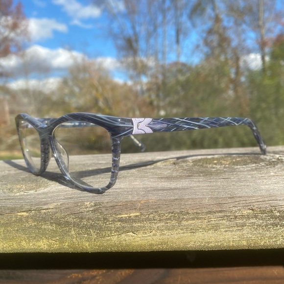 Morel France Koali glasses frames 54[]15 135 black gray Cat eye eyeglasses frame - Picture 2 of 14